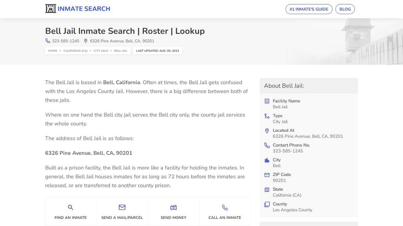 Bell Jail Inmate Search | Roster | Lookup